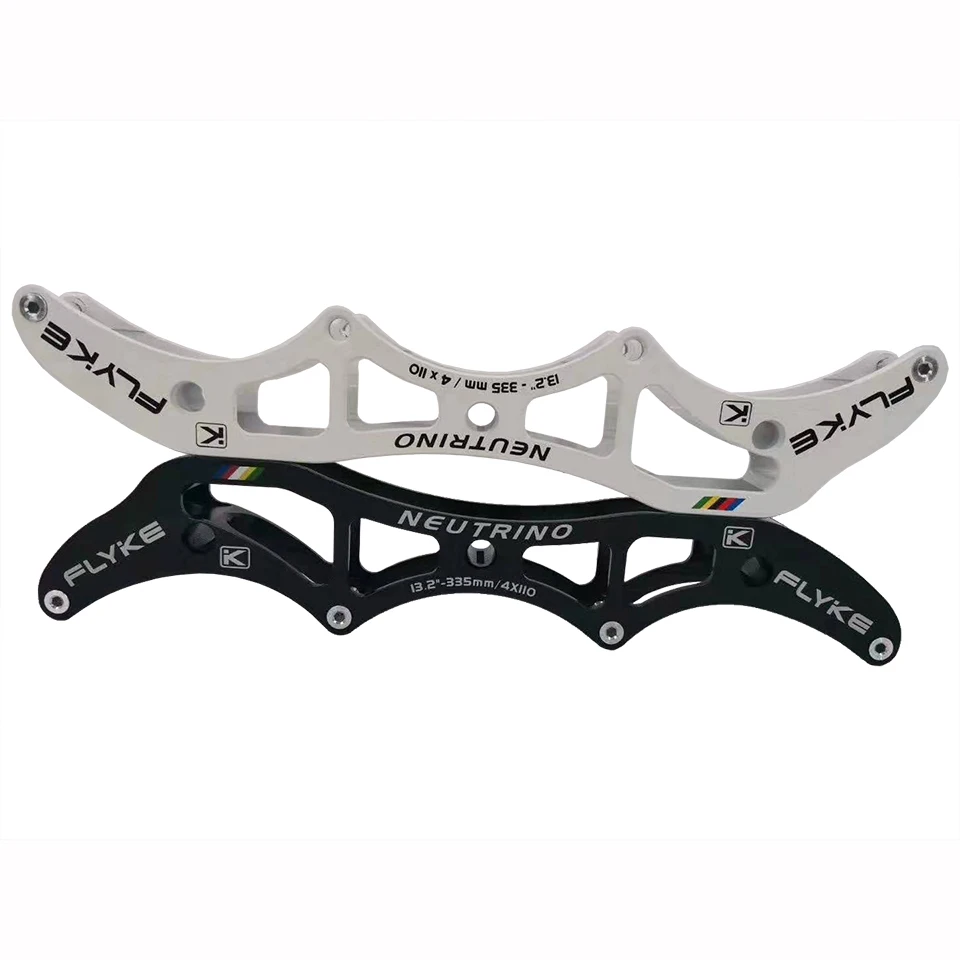 FLYKE NEUTRINO Speed Inline Skate Frames, Chassi Profissional de Alumínio, Patinação Patines, 3x100 110 125mm Rodas, 4x90mm, 100mm, 110mm