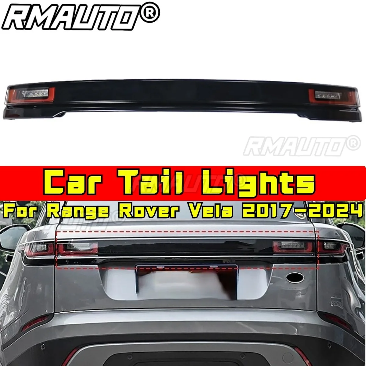 

For Range Rover Vela 2017-2024 Chin Body Kit Car Tail Lights Outer LED Tail Light Assembly Rear Brake Lamp Car Accessories