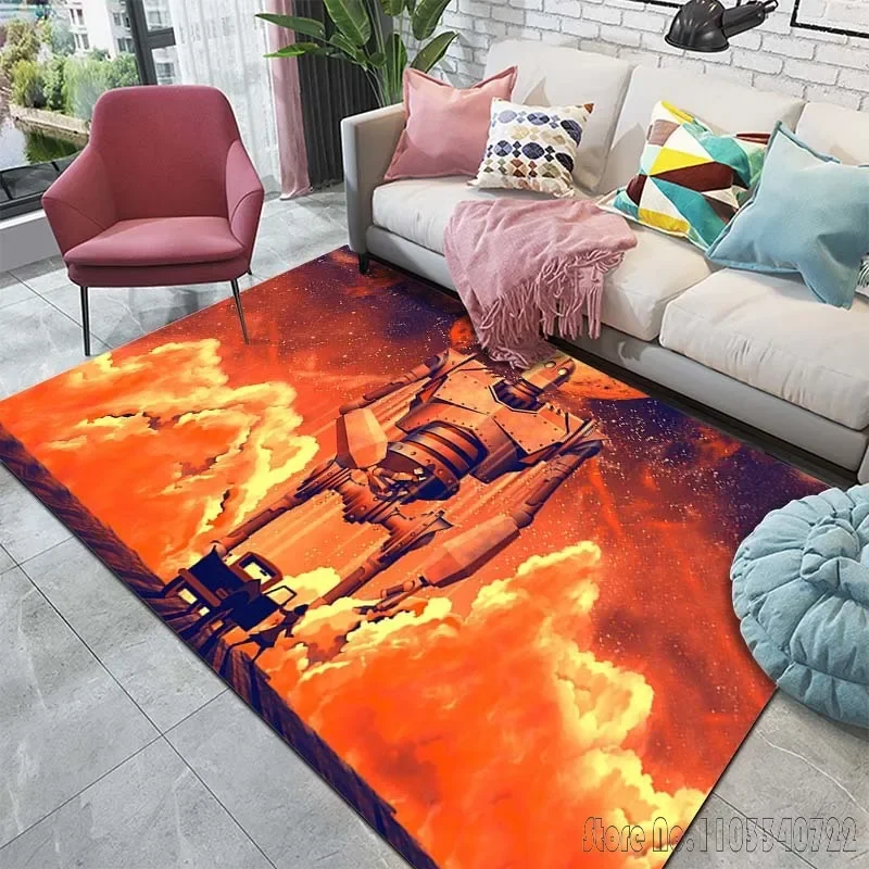 The Iron G-Giant Printing Carpet Rug for Home Living Room Bedroom Sofa Doormat Decor,kids Play Area Rug Non-slip Floor Mat Gift