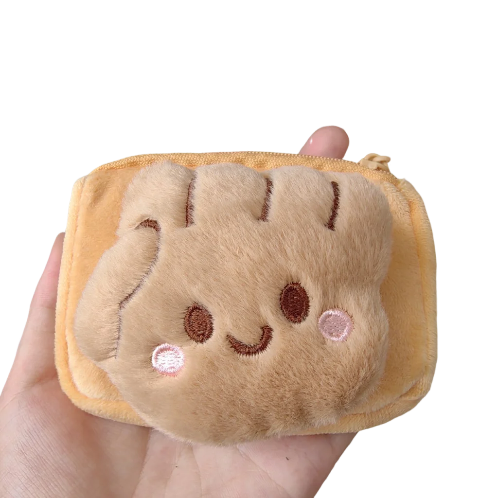 Plüsch-Münzen-Geldbörse, kreative Geldbörse, Mini-Aufbewahrungstasche, tragbare Cartoon-Geldbörse für den täglichen Gebrauch, Taschenreisen