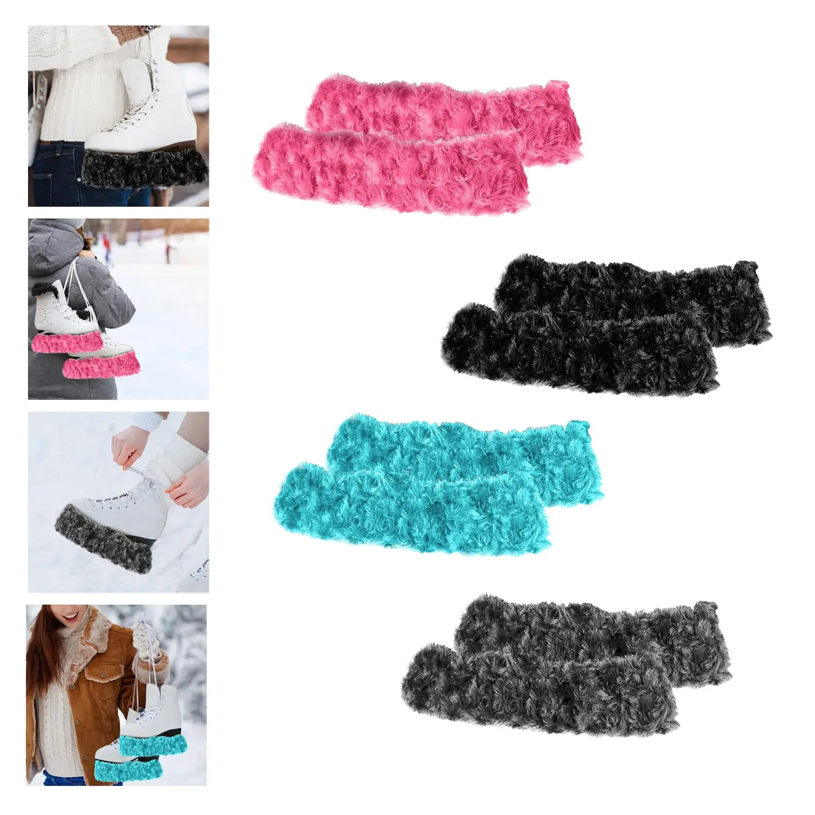 

2 штуки влагопоглощающих чехлов-полотенец для лезвий коньков, внутренние защитные накладки для лезвий для спортивных тренировок, хоккейных и фигурных коньков