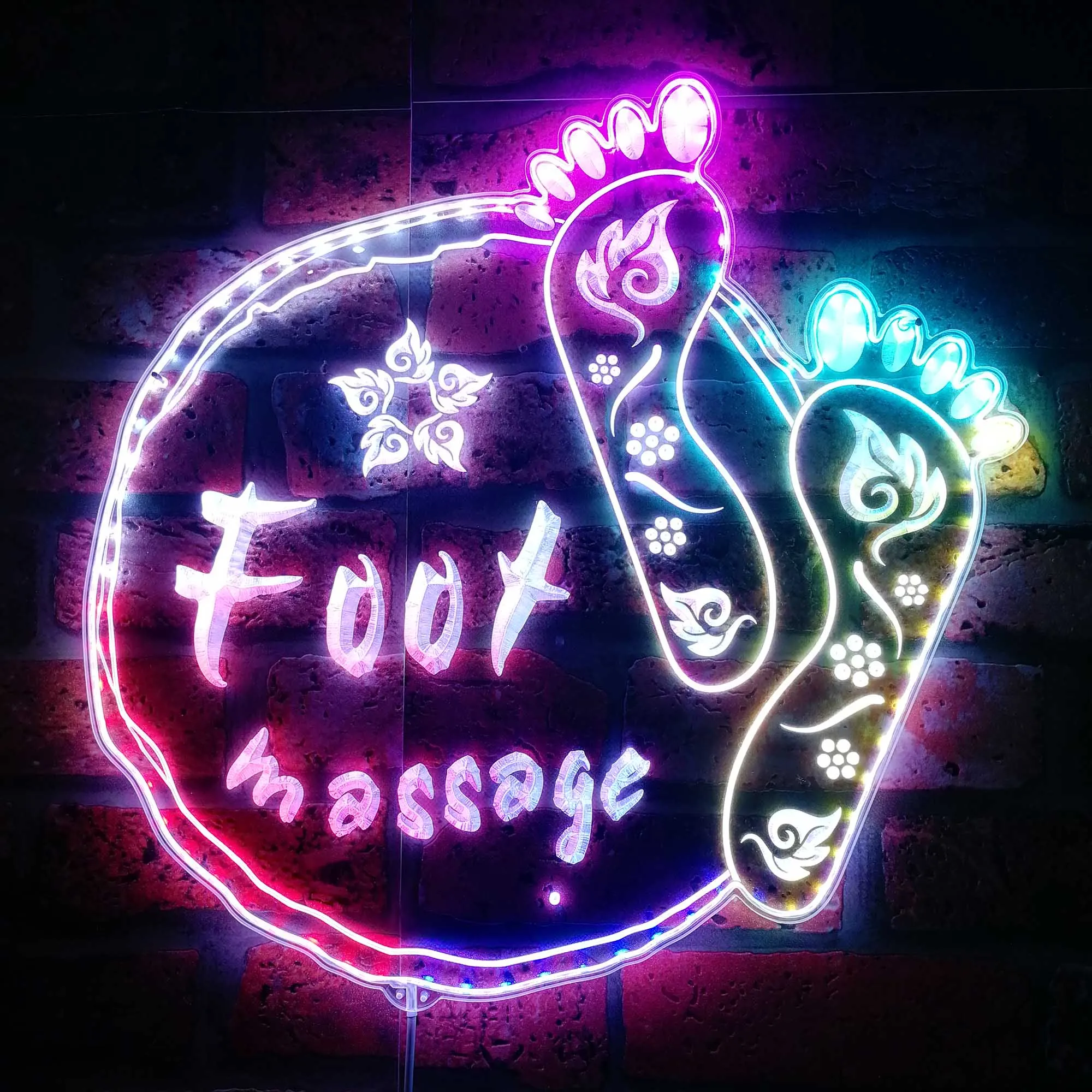 

Foot Massage Thai Chinese Glam Led Neon Sign st06-fnd-i0209-c