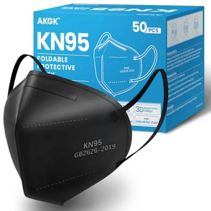 

KN95 Face Mask 50 PCS, Breathable Protection Masks, 5-Ply KN95 Masks, Cup Dust Safety Masks
