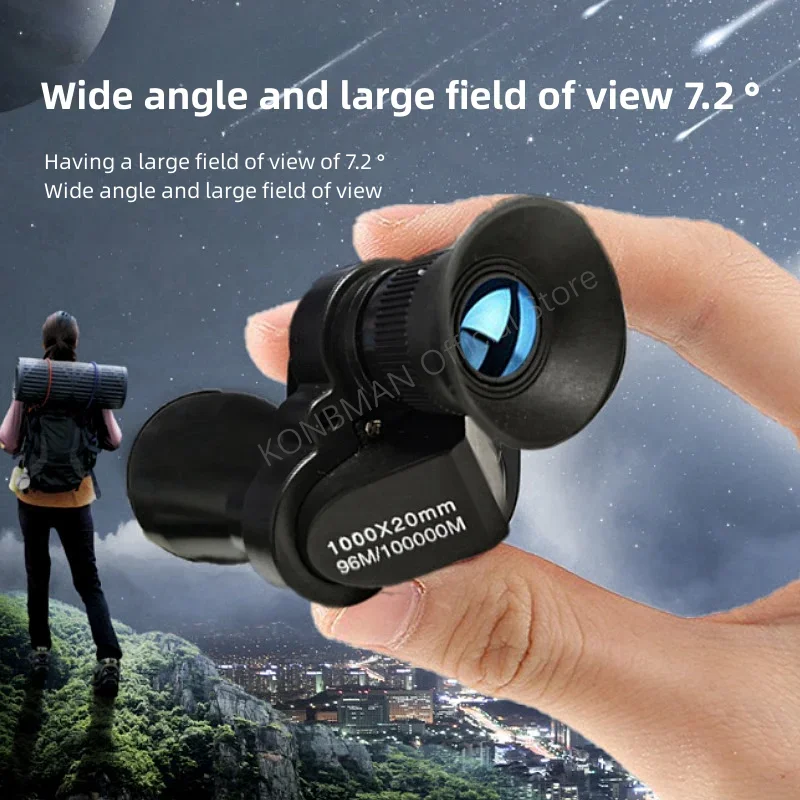 Portable High-definition Mini Miniature Monocular Telescope Zoom Outdoor Fishing Telescope for Hunting and Camping