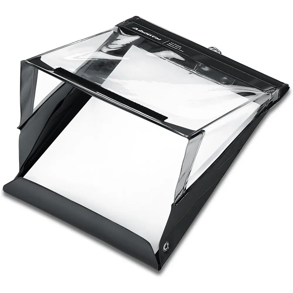 

Waterproof Clipboard Document Holder - A4 Size Black PVC Writing Board for Rain and Weather