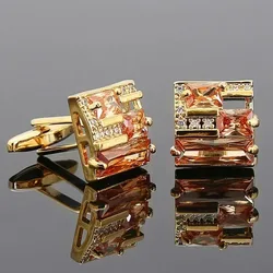 Fashion Hollow Out Metal Cufflinks Light Luxury French Shirt Cuff Accessories for Men and Women's Business Wedding Gifts