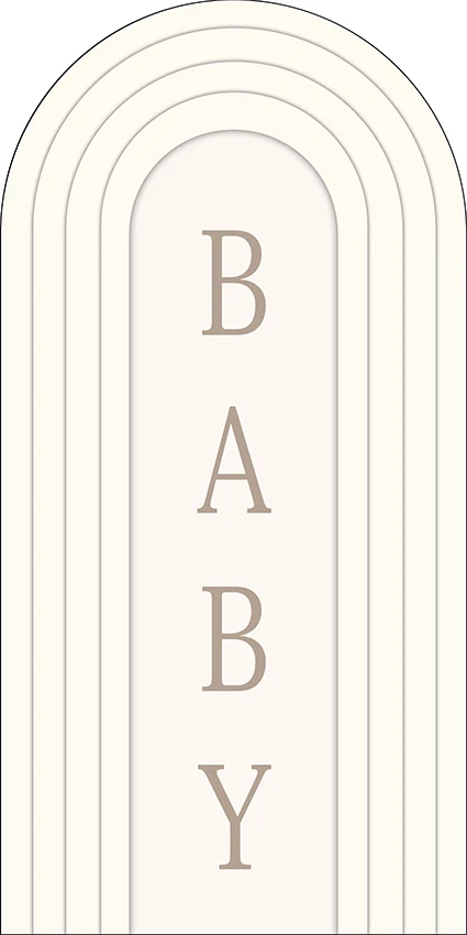 Mehofond Baby Shower Arch Cover Backdrop White Beige Stripe Girls Birthday Party Newborn Decor Background 2-sided Photo Studio