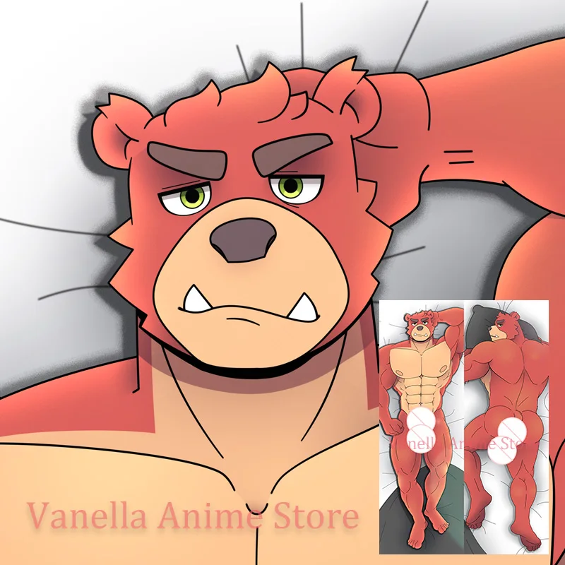

Dakimakura Anime Ryan the Bear Double-sided Print Body Pillow Cover Life-size Pillowcase Gifts