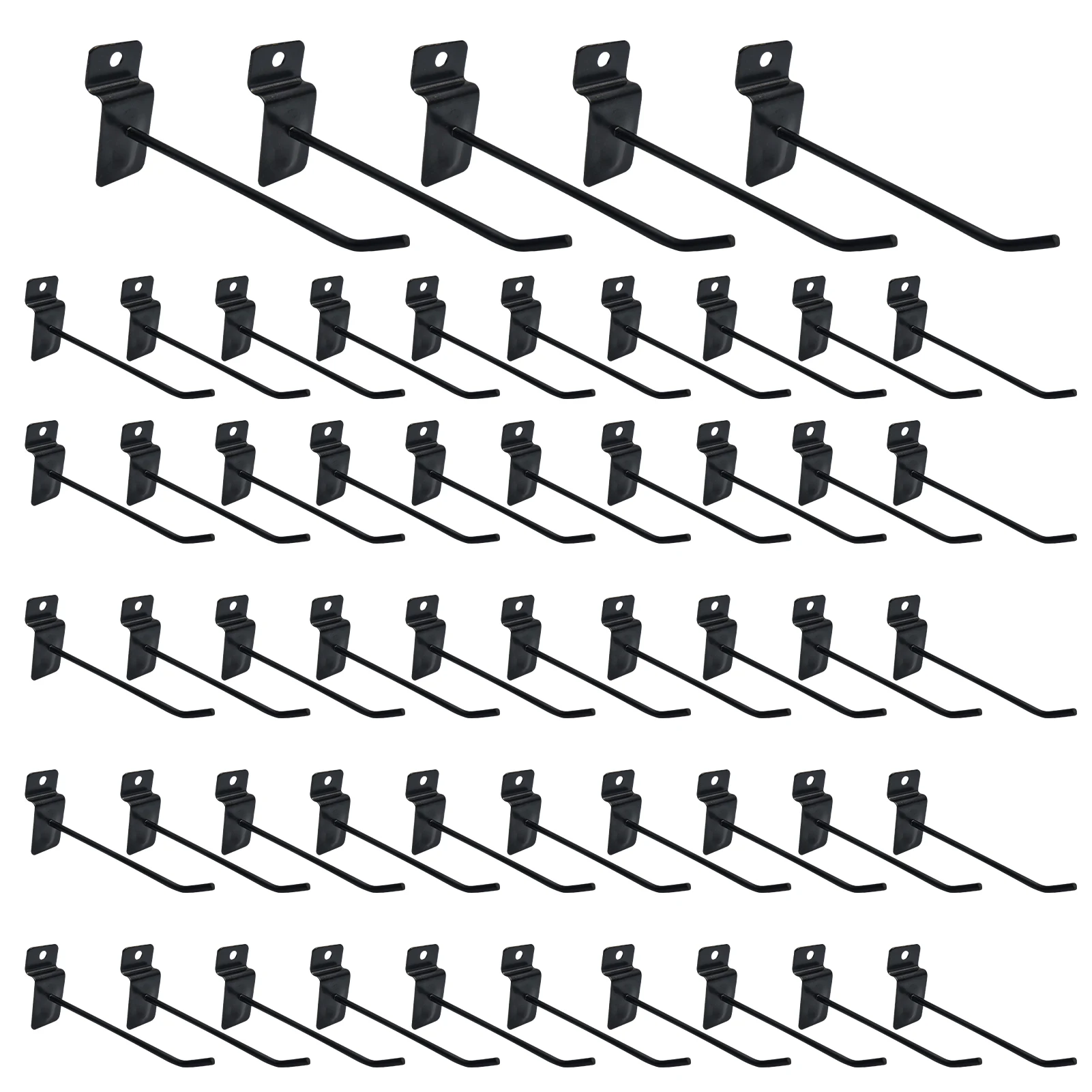 

55pcs Store Retail Display Slatwall Hook Peg Universal Hanger Durable Garage Shop Metal Pegboard Holder Multi Purpose Hanging