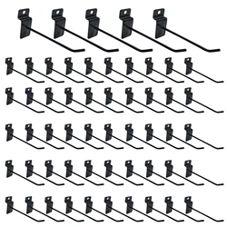 55pcs Store Retail Display Slatwall Hook Peg Universal Hanger Durable Garage Shop Metal Pegboard Holder Multi Purpose Hanging