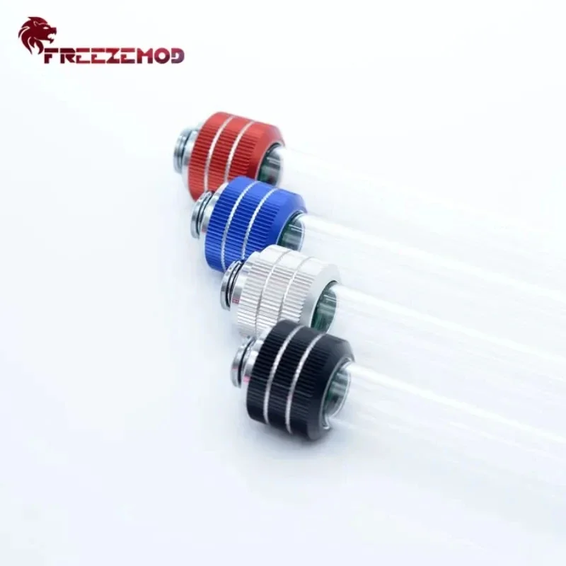 FREEZEMOD G1/4 Anti-off Compression Hard Tube Fittings OD12 OD14 OD16 PETG/PMMA PC Connector Water Cooling HYGKN-B16/14/12MM