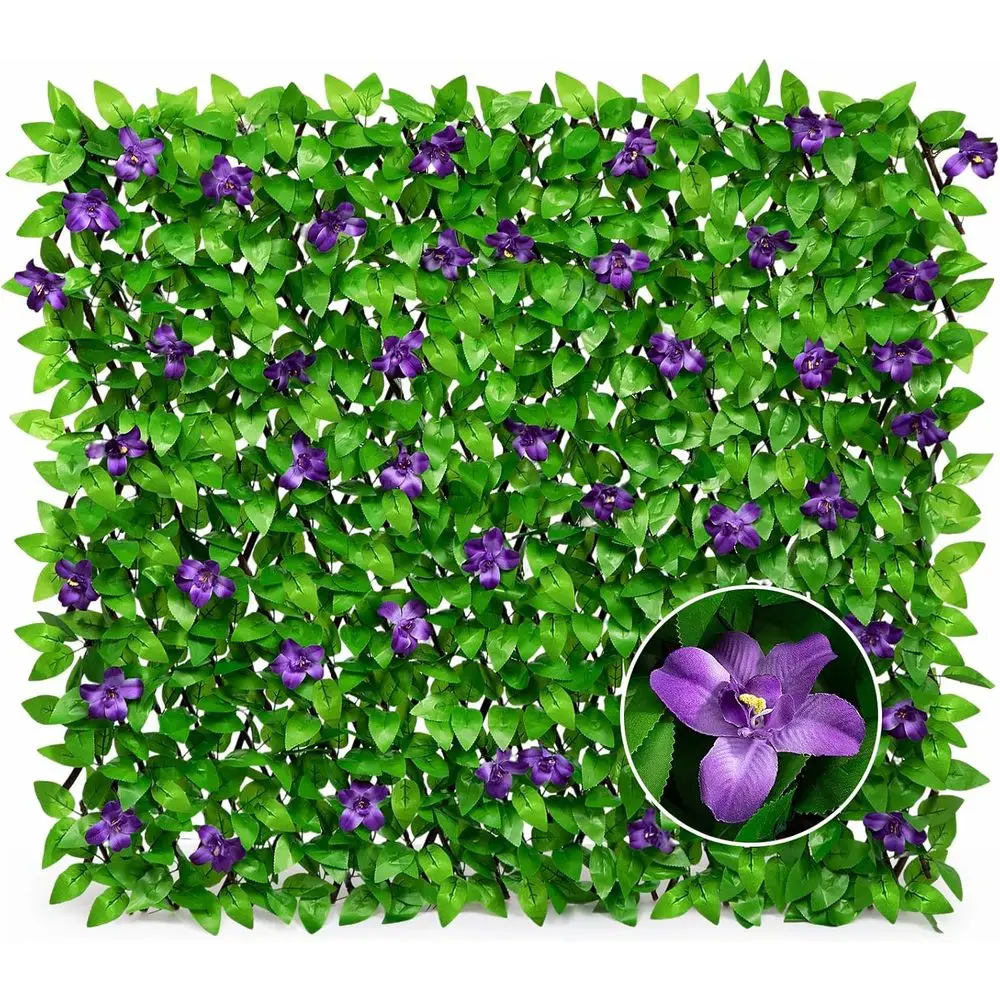 

Expandable ence Privacy Sn or Balcony Patio Outdoor, 1PC aux Ivy encing Panel or Backdrop Garden Backyard Home Decorations