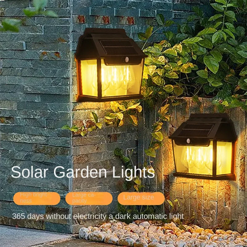 

Solar villa wall lights, courtyard balcony waterproof spotlights, landscape lights, entrance home atmosphere wall wash lights