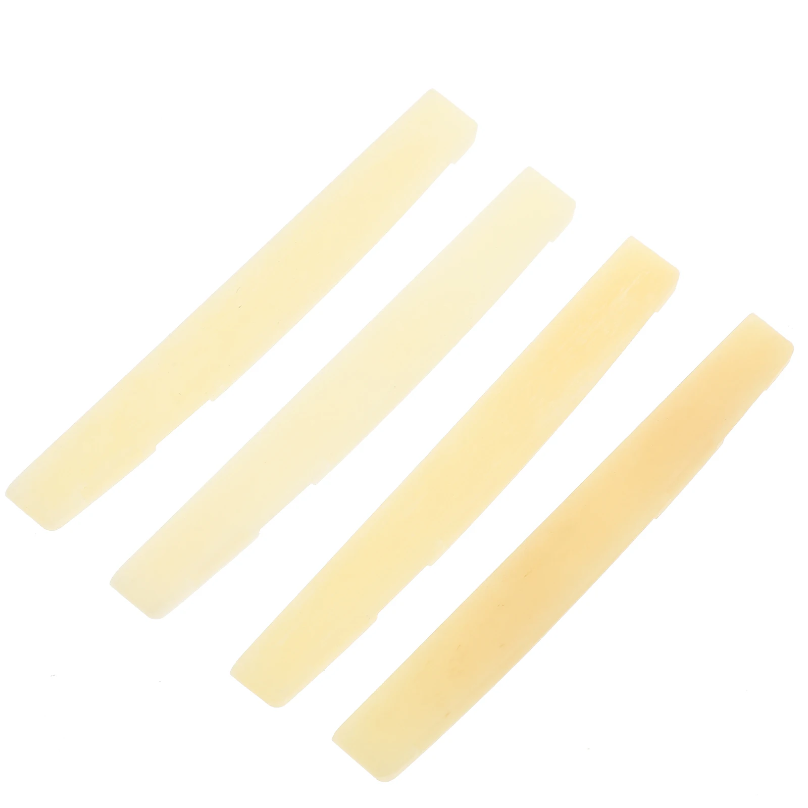 

4 Pcs Guitar off Bone Saddle Acoustic Component Nut and Saddles Replacement Parts