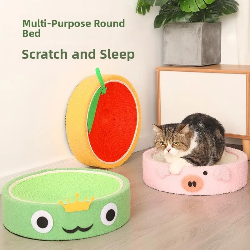 

Teddy Velvet Animal Sisal Climbing Frame Cute Scratching Board Pet Supplies Toys Small Tower Dog Supplies