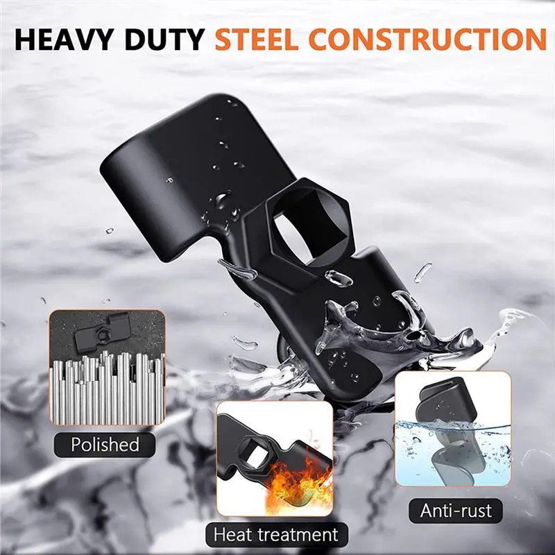 A27F-2X Wrench Extender For 1/2Inch Drive Breaker Bars/21Mm Hex Drive, Universal Wrench Extender Adaptor Extend Wrenches Tool
