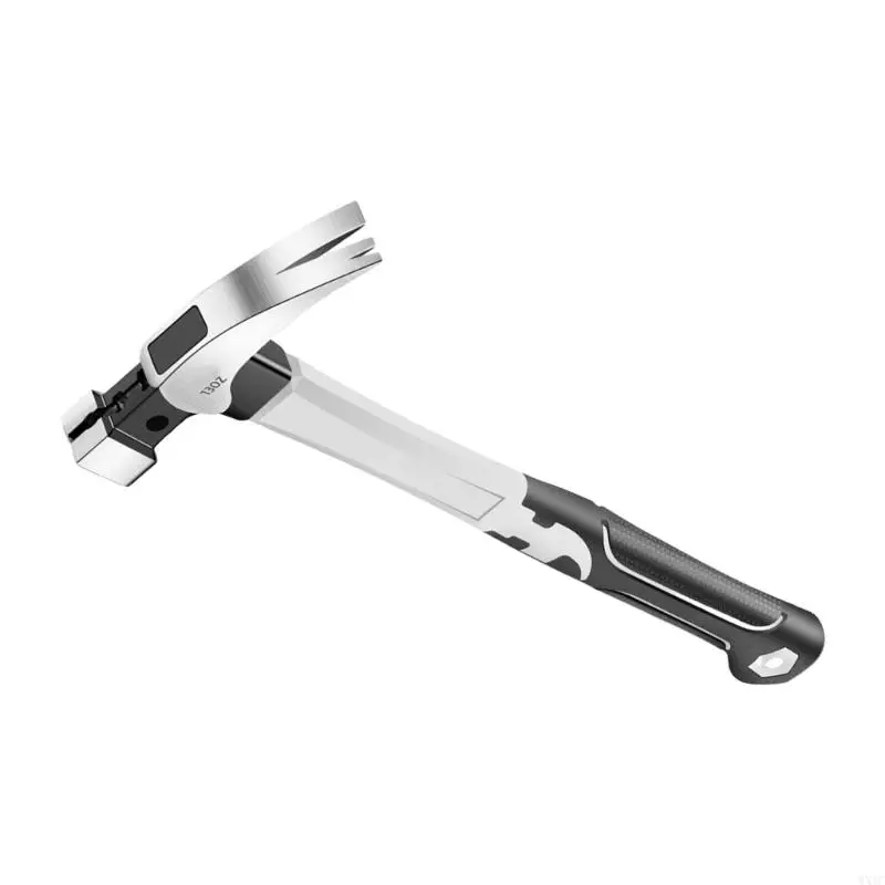 Martello da artiglio in acciaio multifunzione WXTC Pulter per unghie ergonomico in acciaio carbone