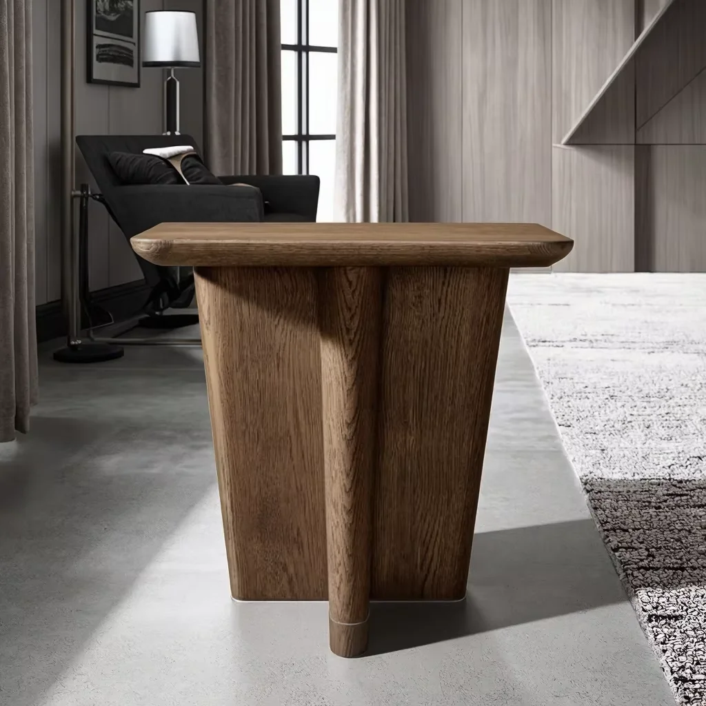 # 2024 New Customization Modern High Quality Simple Home Furniture Solid Wood Square Side Table
