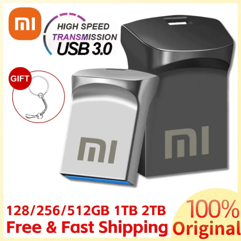 Xiaomi U Disk 2TB USB 3.0 High Speed Pen Drive 1TB 512GB Transfer Type-C Memory Card SSD Pendrive Flash Drive Memoria USB Stick