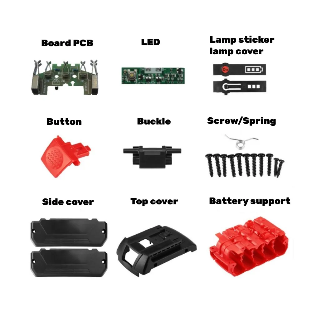 BAT609 Li-ion Battery Plastic Case Charging Protection Circuit Board PCB Shell Box Housing For bosch 18v battery BAT610 BAT618