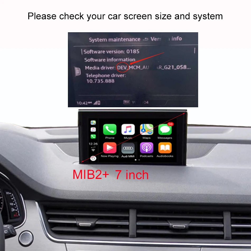 Wireless Carplay Android Auto Interface For MIB and MIB2 CarPlay For Audi A3/A4/A5/Q2/Q5/With Mirror Link AirPlay Radio Car Play