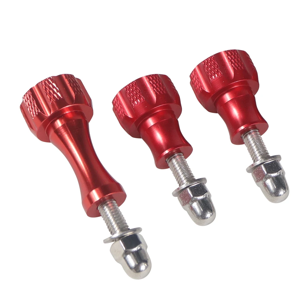 BGNing 1pack von 3pcs 1 Lange + 2 Kurze Bunte CNC Aluminium Bolt Mutter Schraube für GoPro Hero 7 6 5 3 + 4 SJ4000 EKEN YI 2 4K Montieren – Detail 19