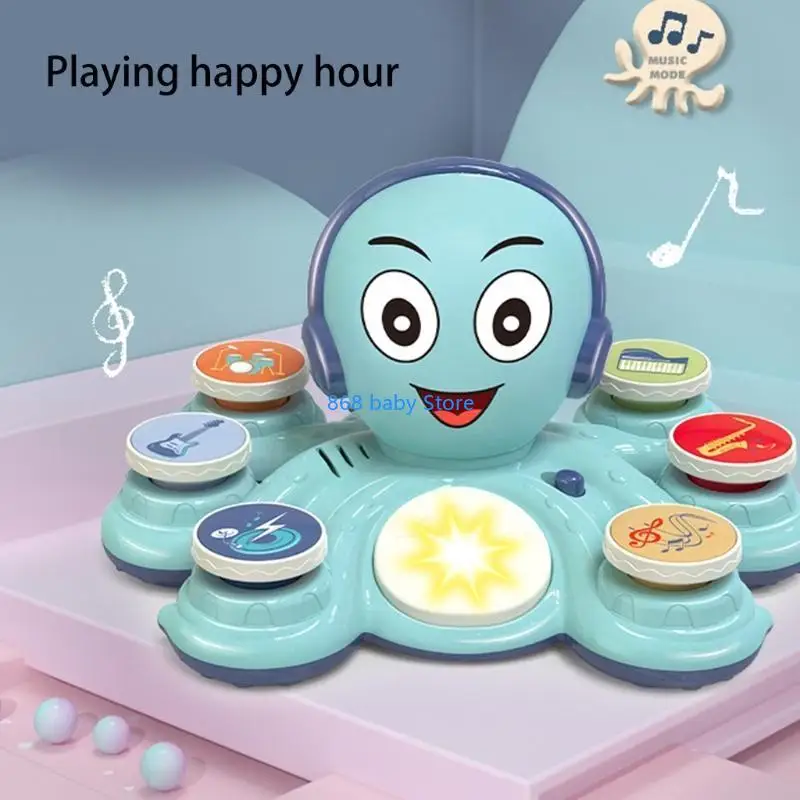29ee Funny Musical Drum com 6 Modo Desenvolvimento Instrumental Baby Toy Party Supply