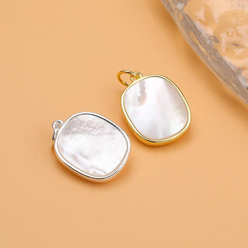925 Sterling Silver Shell Rose Pendant Bracelet Necklace Pendant Jewelry Accessories