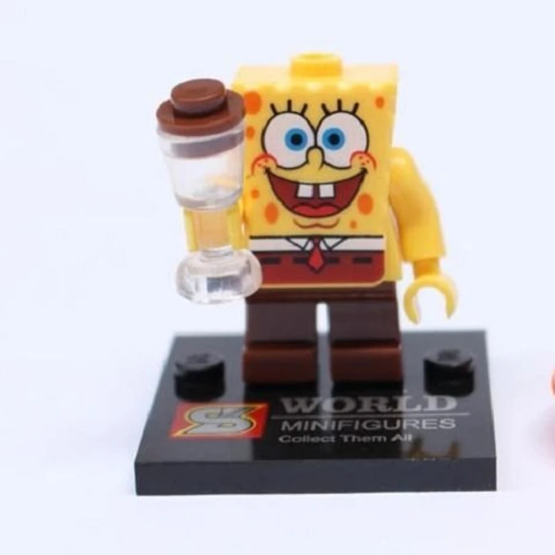 SpongeBob Patrick Star Blokken Cartoon Anime Gemonteerd Model Kleine Bouwstenen Kinderen Leuke Jongens Meisjes Educatieve Geschenken