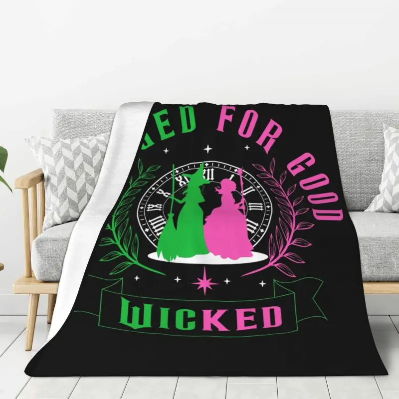 Custom Wickeds Musical Movie Blanket 3D Printed Soft Flannel Fleece Warm Throw Blankets for Travel Bed Couch Quilt