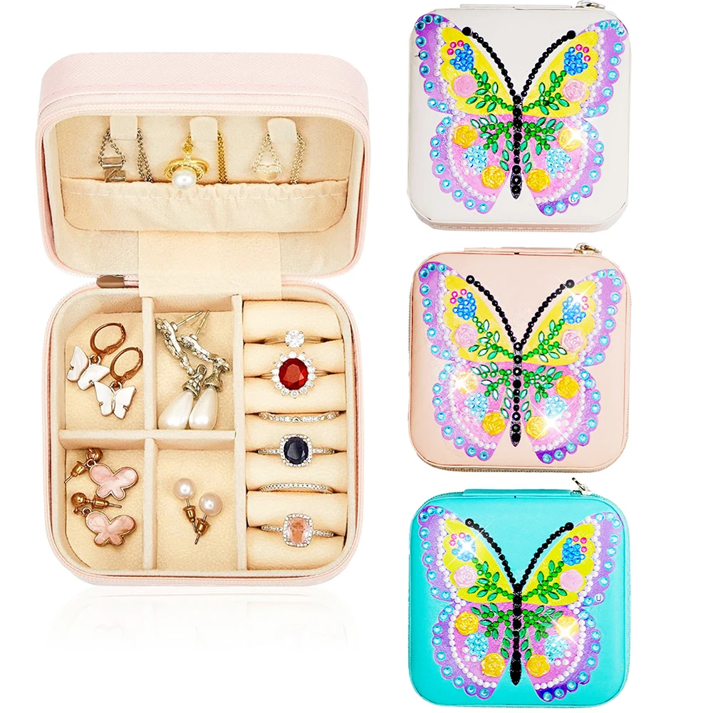 Special Shaped Diamond Painting Jewelry Organizer Diamond Painting Jewelry Box Diamond Mosaic Embroidery DIY Jewelry Storage Box