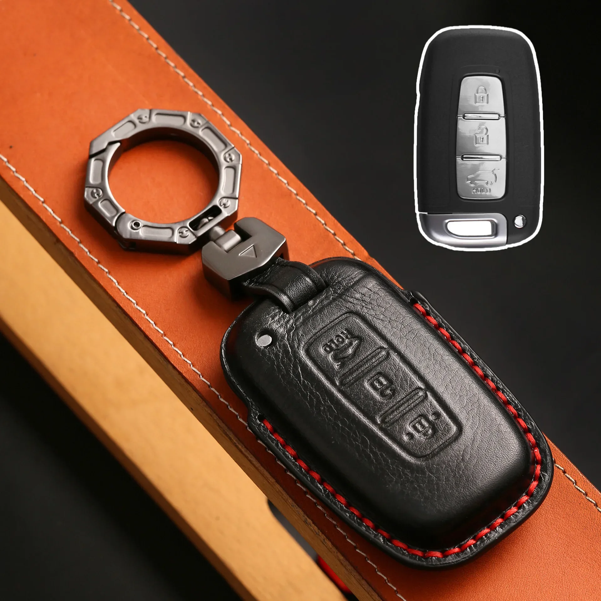 

1pc Car Key Case Cover For Kia Hyundai IX35 Elantra Sonata 8 9 Santa Fe Sportage K5 K2 Sorento Optima Forte Genesis Coupe 2008