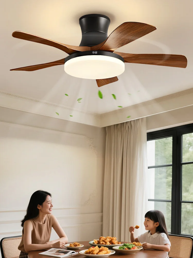 

Low Profile Ceiling Fan with Lights, LED Stepless Dimmable Quiet Fan Light,Energy Saving Ceiling Lamp for Bedroom