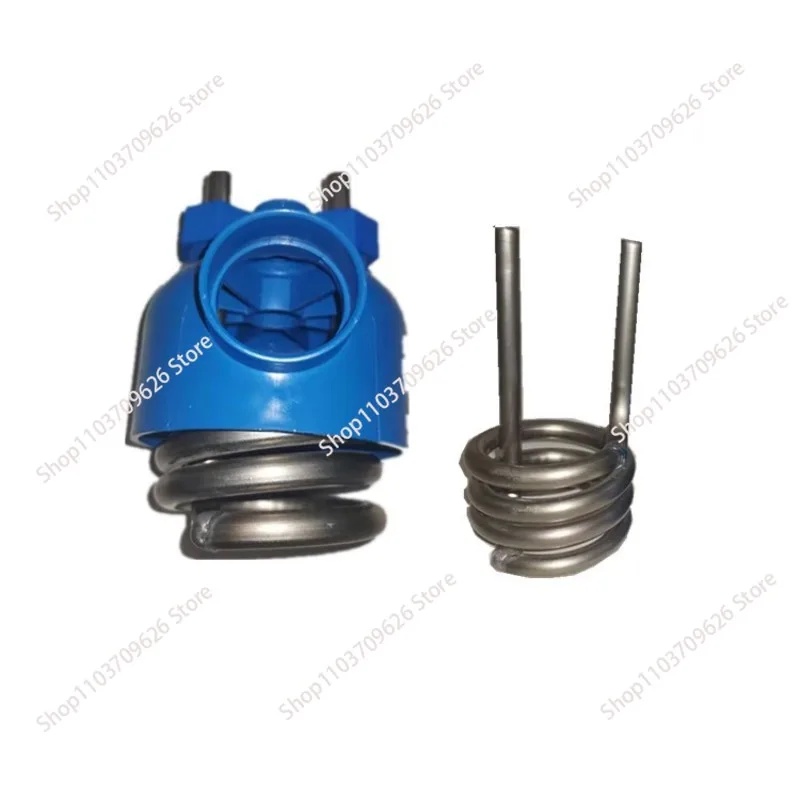 

[испаритель для машины для морепродуктов] 0,5p декоративный пруд для рыб, небольшая испарительная трубка из чистого титана для машины для рыболовного пруда с морепродуктами