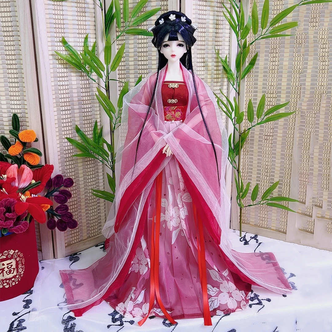 

OB27 Barbi 1/6 Figure 1/4 1/3 Scale BJD Ancient Costume Clothes Hanfu Fairy Dress For BJD/SD SD13 Big Girl Doll Accessories 1961