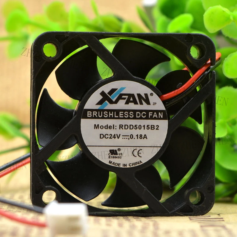 S New for XFAN RDD5015B2 DC24V 0.18A 2-line inverter Cooling fan#QW