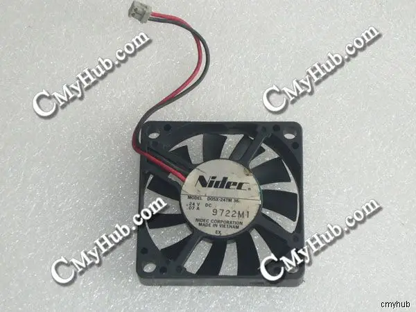 For Nidec D05X-24TM 36 DC24V 0.07A 5010 5CM 50MM 50X50X10MM 2pin Cooling Fan D05X-24TM 36