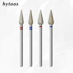 HYTOOS 5mm Long Bud Cuticle Clean Nail Drill Bits Russian Diamond Dead Skin Nail Bit Nail Cleaner Accessories Tool