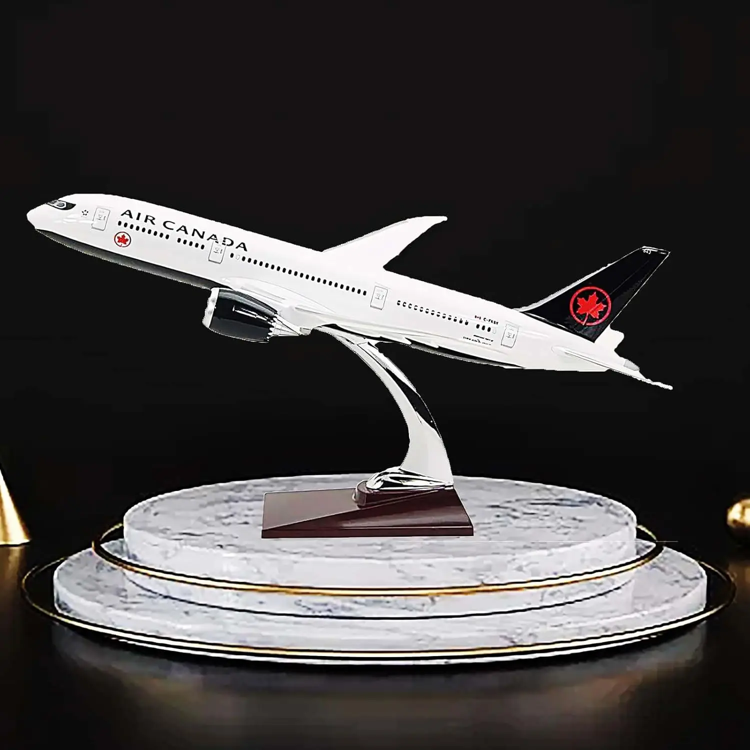 

Aircraft Model 787-9 Air Canada 1/160 Scale 16.9inch Airline New Livery B787 Black Resin Airlines Wheel Diecast Plastic Plane