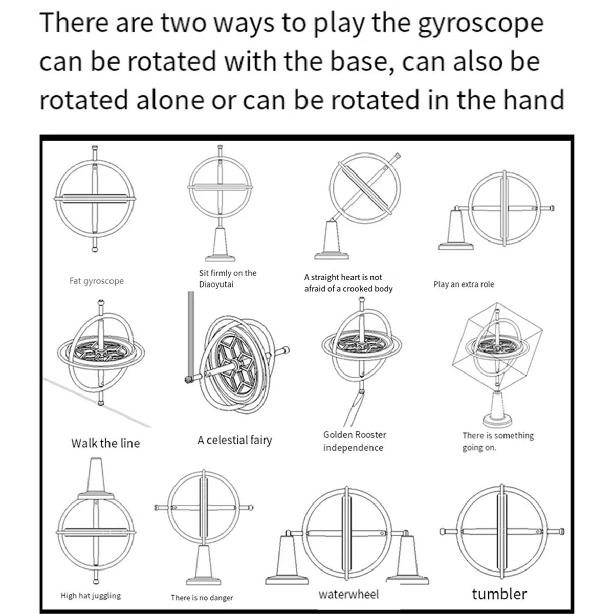 E-gyroscope anti-gravité à auto-équilibrage, jouet de décompression, gyroscope coloré, cadeau pour les enfants