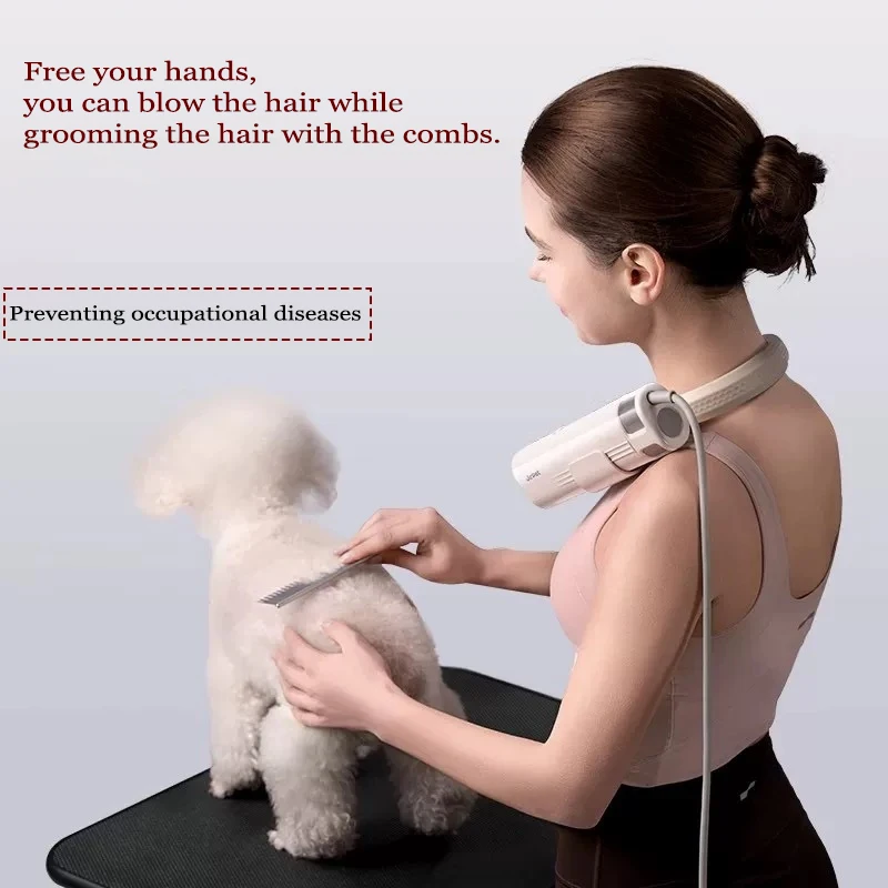 

220V Hot Selling Portable Pet Grooming Hair Dryer with Pet Skin Tinea Lamp 360° Adjustable Neck Blower for Pet Groomer