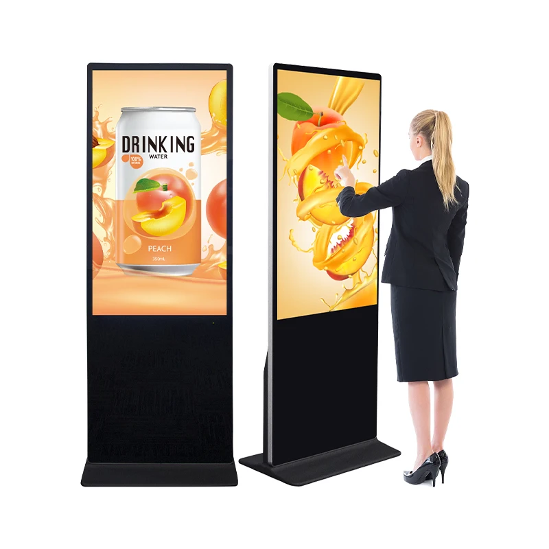 Digital Signage and Displays Screen Indoor 32 43 55 65 75 85 Inch Smart Kiosk Vertical LCD  Floor Standing  Advertising