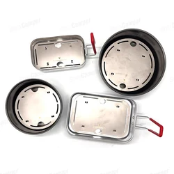 For Trangia Soup Pot 25 27 Series Steamer Steaming Rack Outdoor Cookware Titanium Camping Supplies Travel Cooking Utensils