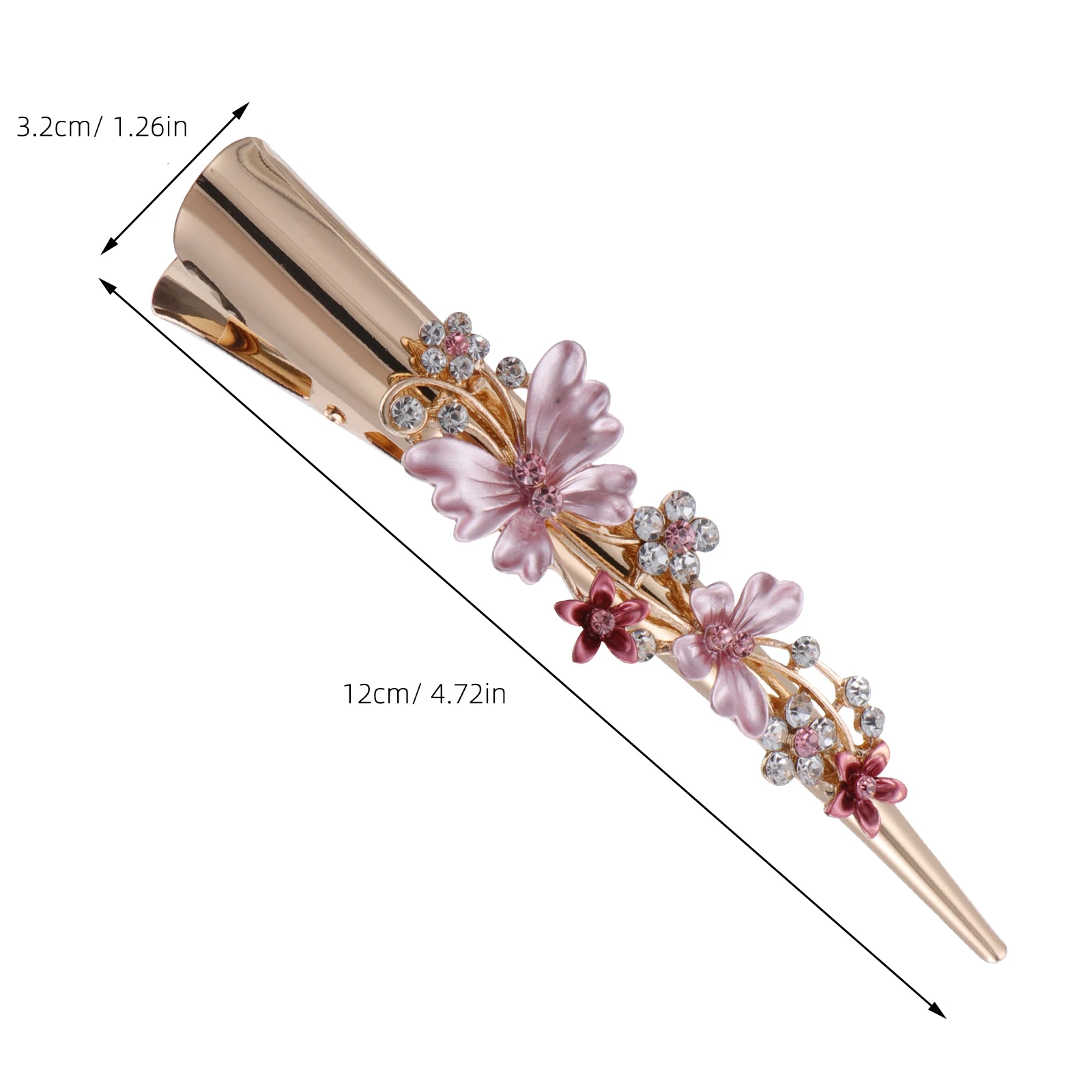 

Large Duckbill Clip Bridal Hair Accessories for Women Vintage Womens Barrettes Alloy Cute Miss