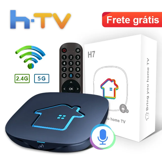 Full Hd Set Top Box Wifi H7 Digital Internet Android Set-top Box Free Shipping To Brazil