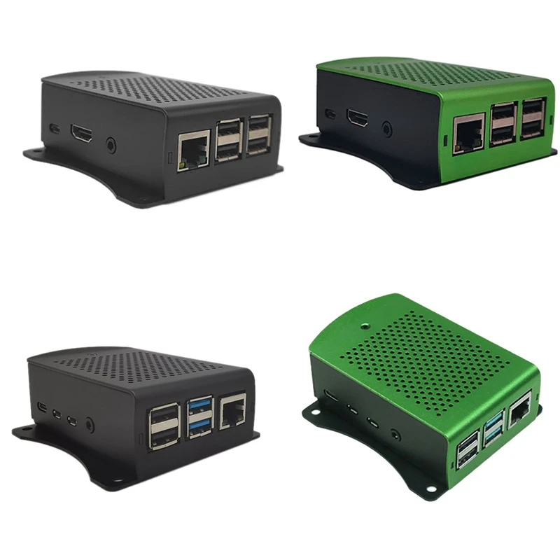 Für Raspberry Pi Aluminiumlegierung Kühlgehäuse Wärmeableitende Metallgehäuse Box