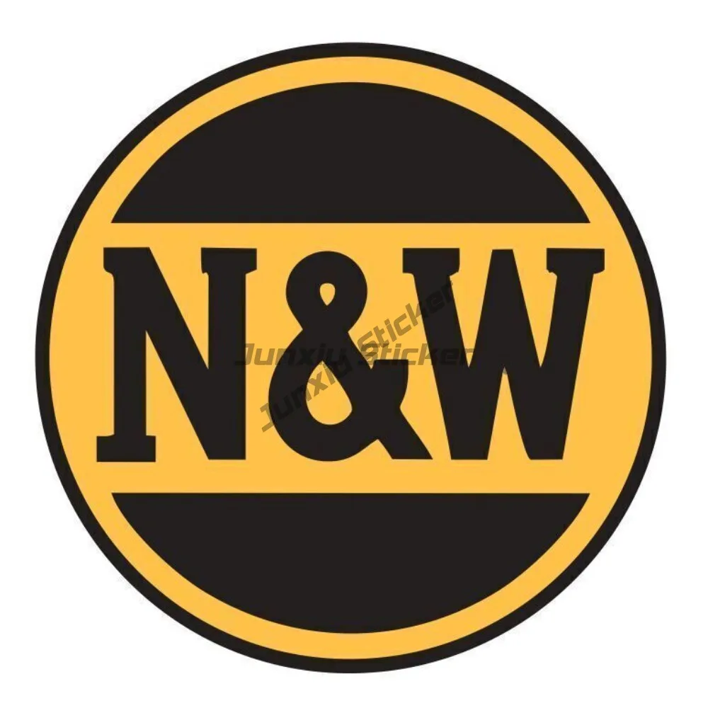 

Наклейка Norfolk & Western железнодорожный поезд, наклейка на бампер грузовика, украшение для кемпера, аксессуары для кузова автомобиля