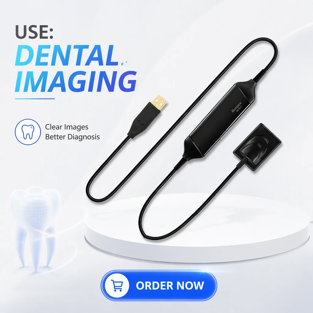 DR730 Dental Intraoral X-Ray Sensor APS CMOS RVG Digital Imaging System 27lp/mm Theoretical 1.9MP IPX7 Waterproof  for Clinic