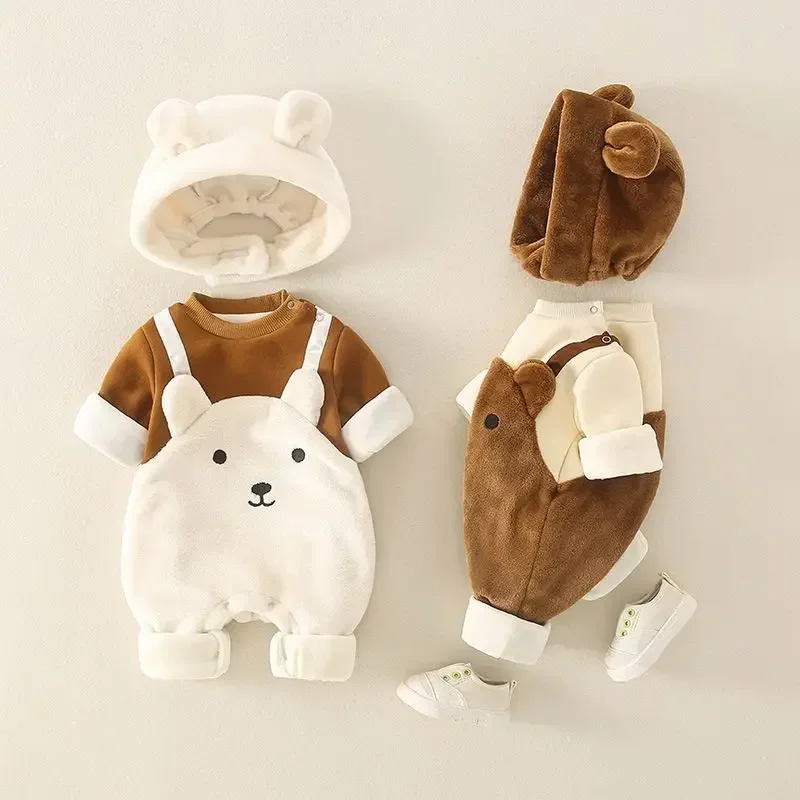 

Winter Baby Clothes 2pcs Suit for Newborn Cute Design Bodysuit & One Piece Kids Rompers 0-18M 5-day Shipping Baby Clothes