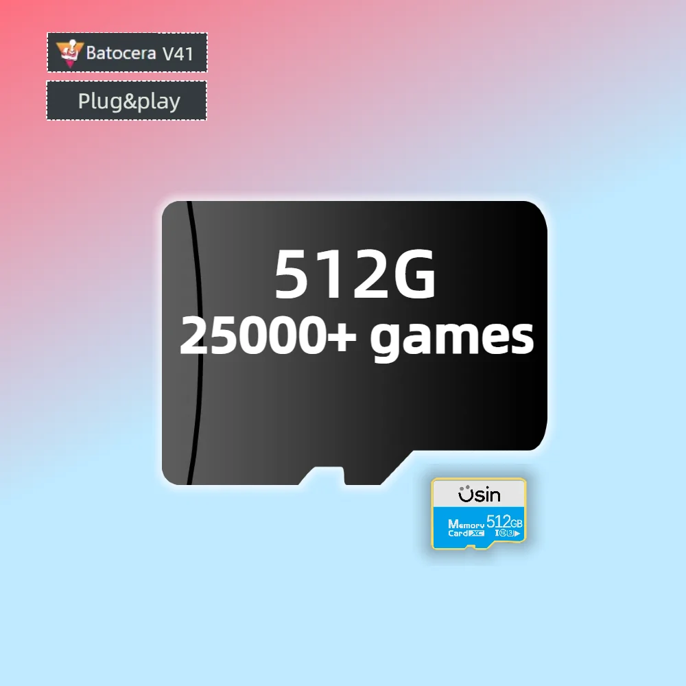 TF Game Cards For Steam Deck OLED Plug&play Retro Games PS2 PSP PS1 Windows Handheld Gaming Memory SD H-speed Batocera V41